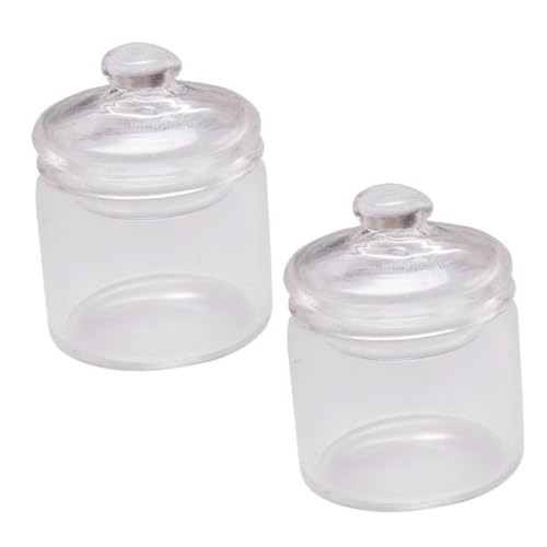 POPETPOP 2Stücke Miniaturglasflaschen für Puppenhaus Dekoration Hochwertige Mini Glasbehälter für Mini Accessoires Verschleißfest für Kreative DIY Projekte POPETPOP 2Stücke Miniaturglasflaschen für Puppenhaus Dekoration Hochwertige Mini Glasbehälter für Mini Accessoires Verschleißfest für Kreative DIY Projekte von POPETPOP