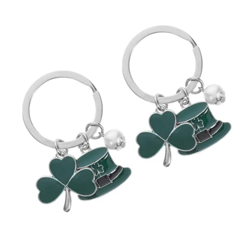 POPETPOP 2Stücke Patrick's Day Schlüsselanhänger Hut Charm Schlüsselanhänger Als Geschenkidee Und Gastgeschenke Zum Patricks Day Glücksbringer Für Besondere von POPETPOP
