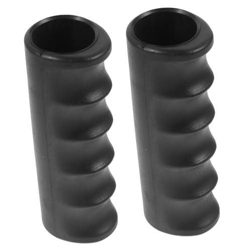 POPETPOP 2Stücke Universeller Griffschutz für Rollstühle und Einkaufswagen Ergonomische Griffhüllen mit Fingerabdruck Design Langlebig und Verschleißfest Einfache Montage Lösung von POPETPOP