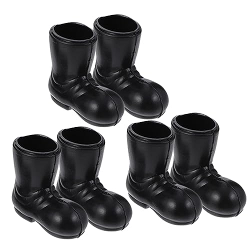 POPETPOP 3 Paare Mini Weihnachtsstiefel Modelle aus Hochwertigem Kunststoff Detailreiche Miniatur Weihnachtsmann Schuhe Langlebige Mini Haus Deko Figuren für Puppenhaus Kindgerechte von POPETPOP