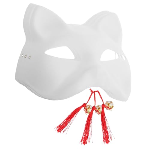 POPETPOP 3 Sätze Weiße Katzen und Fuchs Papiermasken Handbemalt Flexible DIY Tiermasken für Cosplay Maskerade Halloween und Bastelprojekte Bequeme POPETPOP 3 Sätze Weiße Katzen und Fuchs Papiermasken Handbemalt Flexible DIY Tiermasken für Cosplay Maskerade Halloween und Bastelprojekte Bequeme von POPETPOP