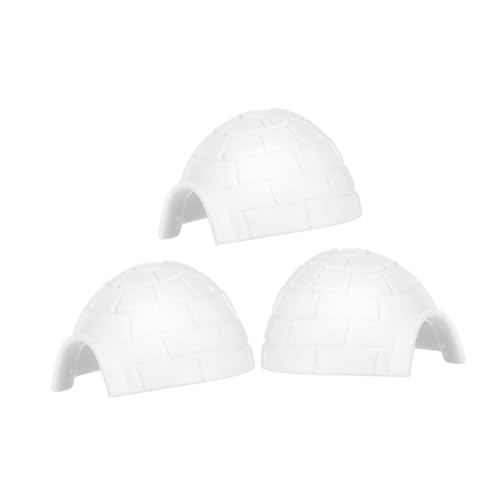 POPETPOP 3 Stück Iglu-Modell Kleinkinder Iglu- Figur Miniaturen Party Zahlen Bären Schnee Polar- Winzig Plastik Weiß POPETPOP 3 Stück Iglu-Modell Kleinkinder Iglu- Figur Miniaturen Party Zahlen Bären Schnee Polar- Winzig Plastik Weiß von POPETPOP