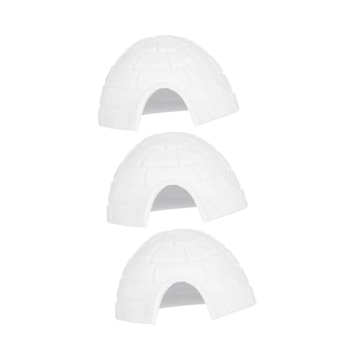 POPETPOP 3 Stück Iglu-Modell Winzig Iglu- Klein Figur Miniatur Zahlen Party Polar- Bären Schnee Weiß Plastik POPETPOP 3 Stück Iglu-Modell Winzig Iglu- Klein Figur Miniatur Zahlen Party Polar- Bären Schnee Weiß Plastik von POPETPOP