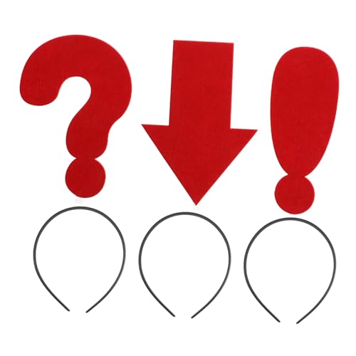 POPETPOP 3 Stück Kreative Lustige Stirnbänder mit Roten Symbolen Fragezeichen Ausrufezeichen für Erwachsene und Kinderpartys Dekorative Haarreifen für Halloween Karneval Make Up und POPETPOP 3 Stück Kreative Lustige Stirnbänder mit Roten Symbolen Fragezeichen Ausrufezeichen für Erwachsene und Kinderpartys Dekorative Haarreifen für Halloween Karneval Make Up und von POPETPOP