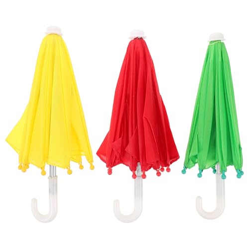 POPETPOP 3 Stück Mini-Puppen-Regenschirm Gefälschte Puppenhaus-Miniatur-Regenschirme Für Dekorationen Basteln Bunte Kleine Winzige Regensonnenschirme Möbel Ornamente Puppenhaus-Zubehör POPETPOP 3 Stück Mini-Puppen-Regenschirm Gefälschte Puppenhaus-Miniatur-Regenschirme Für Dekorationen Basteln Bunte Kleine Winzige Regensonnenschirme Möbel Ornamente Puppenhaus-Zubehör von POPETPOP