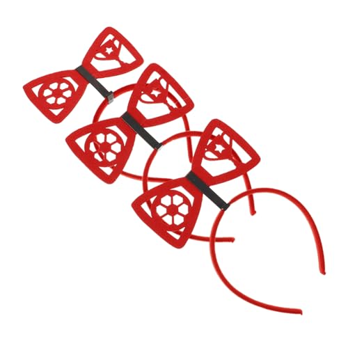 POPETPOP 3 Stück Teiliges Fußball Stirnband mit Schleifenform Leichtes Sport Haarband für Teenager Rutschfestes Festival Accessoire für Fußballfans und Partyveranstaltungen POPETPOP 3 Stück Teiliges Fußball Stirnband mit Schleifenform Leichtes Sport Haarband für Teenager Rutschfestes Festival Accessoire für Fußballfans und Partyveranstaltungen von POPETPOP