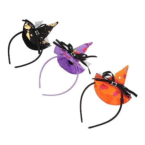 POPETPOP 3 Stück Teiliges Halloween Haarreif Hexenhut Damen Halloween Party Haarreifen Leicht Komfortabel für Kostüm Karneval Fasching Zubehör POPETPOP 3 Stück Teiliges Halloween Haarreif Hexenhut Damen Halloween Party Haarreifen Leicht Komfortabel für Kostüm Karneval Fasching Zubehör von POPETPOP