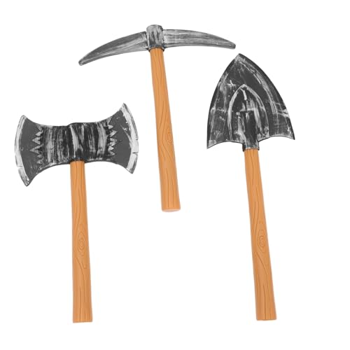 POPETPOP 3 Stück Teiliges Zwerg Kostümset aus Schaumstoff mit Gefälschter Spitzhacke Doppelaxt und Schaufel Leichtes Prop für Halloween Karneval Cosplay und Bühnenauftritte Sicher für POPETPOP 3 Stück Teiliges Zwerg Kostümset aus Schaumstoff mit Gefälschter Spitzhacke Doppelaxt und Schaufel Leichtes Prop für Halloween Karneval Cosplay und Bühnenauftritte Sicher für von POPETPOP