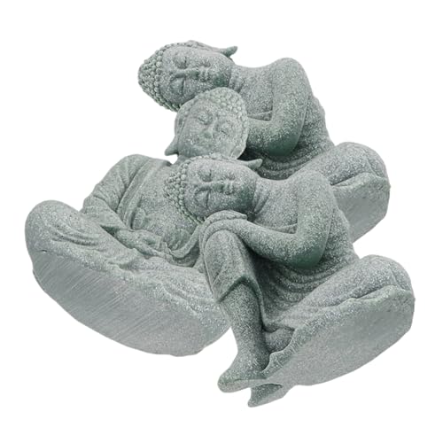 POPETPOP 3 Stück Zen- -Statue aus grünem Sandstein -Statue -Statue für Aquarium Mini- -Statue -Aquarium- -Skulptur-Dekoration -Statue für Zen Grau POPETPOP 3 Stück Zen- -Statue aus grünem Sandstein -Statue -Statue für Aquarium Mini- -Statue -Aquarium- -Skulptur-Dekoration -Statue für Zen Grau von POPETPOP
