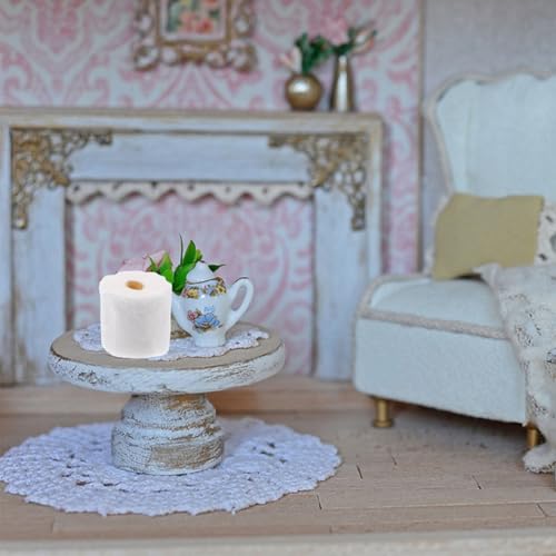 POPETPOP 30 Stück Teiliges Mini toilettenpapier Realistische Miniatur Papierrollen für Puppenhaus Badezimmerdekoration Vielseitige Abnehmbare Mini taschentücher für Küchen Wohnaccessoires von POPETPOP