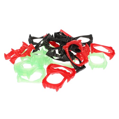 POPETPOP 30Stücke Halloween Cosplay Zähne Schreckliche Requisiten für Vampir und Zombie Looks Robust und Wiederverwendbar für Partys und Bühnenauftritte Nachtleuchtend von POPETPOP