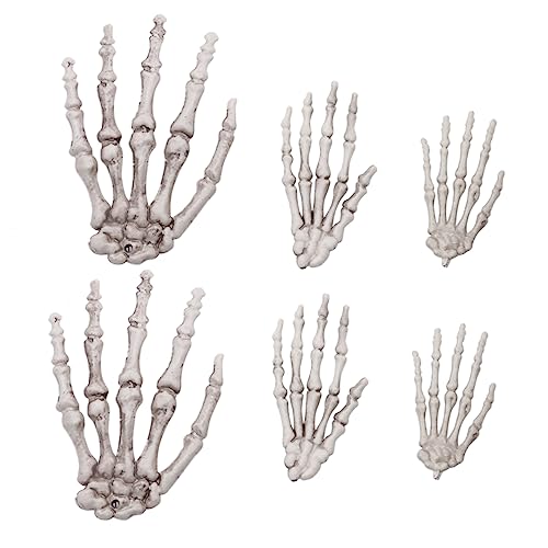 POPETPOP 3Paare Skelett Hand Ornament für Halloween Gruselige Handdekorationen für Spukhaus Bar und Party für Schaurige Feiern und Besondere Anlässe POPETPOP 3Paare Skelett Hand Ornament für Halloween Gruselige Handdekorationen für Spukhaus Bar und Party für Schaurige Feiern und Besondere Anlässe von POPETPOP