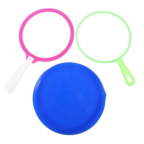 POPETPOP 3Stücke Teiliges Bubble Maker Set Blasenkreis für Großes Set mit Blasenkreis und Praktischem Tablett für Spielplatz Park und Strandspaß POPETPOP 3Stücke Teiliges Bubble Maker Set Blasenkreis für Großes Set mit Blasenkreis und Praktischem Tablett für Spielplatz Park und Strandspaß von POPETPOP