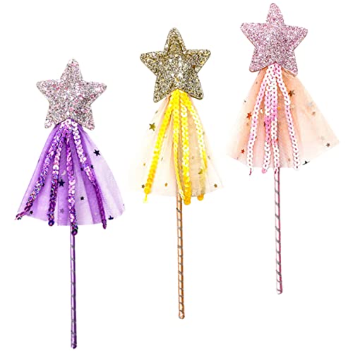 POPETPOP 3Stücke Teiliges Feenstäbe und Glitzernde Märchenstäbe für Rollenspiele Partys für Kleine und Kreative Fantasiewelten POPETPOP 3Stücke Teiliges Feenstäbe und Glitzernde Märchenstäbe für Rollenspiele Partys für Kleine und Kreative Fantasiewelten von POPETPOP