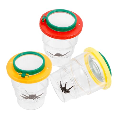 POPETPOP 3Stücke Teiliges Insektenbeobachtungsset mit Lupe Transparente Insektenbox für Vergrößerung für Naturforschung und Erkundungen im Freien mit Belüftungslöchern POPETPOP 3Stücke Teiliges Insektenbeobachtungsset mit Lupe Transparente Insektenbox für Vergrößerung für Naturforschung und Erkundungen im Freien mit Belüftungslöchern von POPETPOP