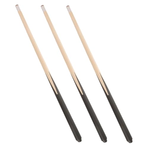 POPETPOP 3Stücke Teiliges Mini Billard für Leichter Hartholz Stick für Tischbillard Tragbar für Poolspiel Praxis Komfortabler Griff für Junge Spieler von POPETPOP