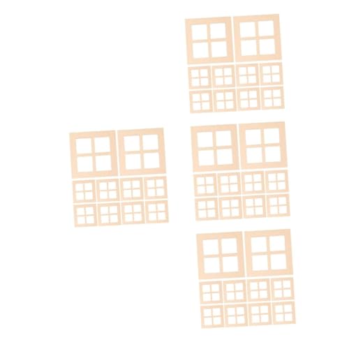 POPETPOP 4 Sätze Puppenhaus-holzfenster Puppenhaus-möbelfenster Miniaturmöbel Puppenhaus Zubehör DIY Puppenhaus Mini-leeres Fenster Puppenhaus DIY Hölzern Khaki 40 Stück * 4 POPETPOP 4 Sätze Puppenhaus-holzfenster Puppenhaus-möbelfenster Miniaturmöbel Puppenhaus Zubehör DIY Puppenhaus Mini-leeres Fenster Puppenhaus DIY Hölzern Khaki 40 Stück * 4 von POPETPOP