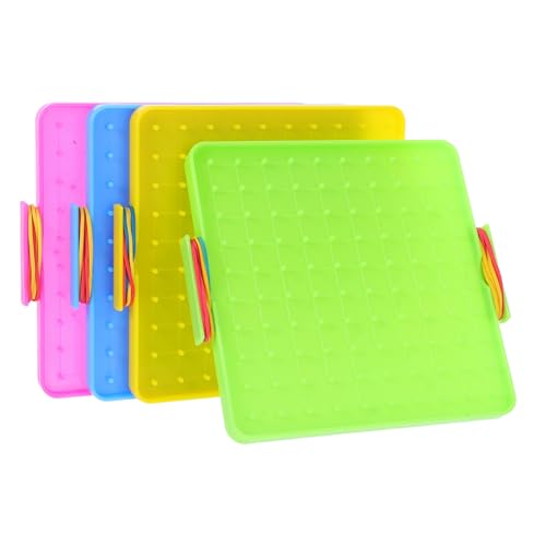 POPETPOP 4 Sets Stem Montessori Geoboard Mit Gummibändern, Doppelseitiges Mathe-formpuzzle Für Kinder, Pädagogisches Spielzeug Für Unterhaltsame Lernaktivitäten POPETPOP 4 Sets Stem Montessori Geoboard Mit Gummibändern, Doppelseitiges Mathe-formpuzzle Für Kinder, Pädagogisches Spielzeug Für Unterhaltsame Lernaktivitäten von POPETPOP