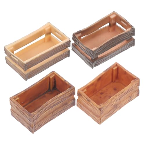 POPETPOP 4 Stück Doll House Teile Aufbewahrungsbox Puppenhaus -miniaturdekoration Mini House Miniaturen Körbe Produkt Korb Puppenhauskiste Für Häuser Lieferungen Kisten Winzig Hellbraun PVC POPETPOP 4 Stück Doll House Teile Aufbewahrungsbox Puppenhaus -miniaturdekoration Mini House Miniaturen Körbe Produkt Korb Puppenhauskiste Für Häuser Lieferungen Kisten Winzig Hellbraun PVC von POPETPOP