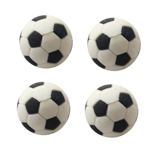 POPETPOP 4 Stück Fußballmodell Mini Party Fußball -Ornamente Fußbälle Fußball Puppenhaus-Fußball Kleiner Fußball Sportornamente Gummi von POPETPOP