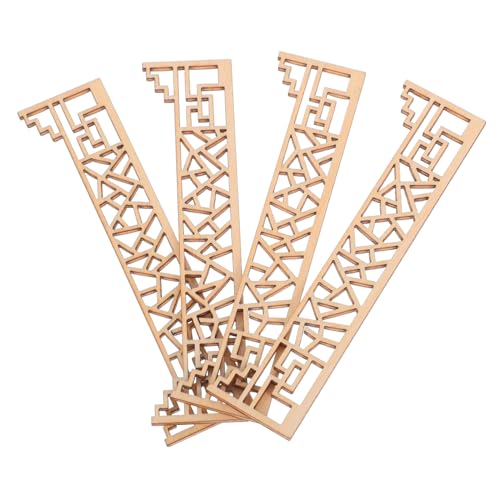 POPETPOP 4 Stück Holzapplikationen: Miniatur-puppenhauszubehör, DIY-möbel, Dekorative Ornamente Für Kleine Hausszenen, Dekoration POPETPOP 4 Stück Holzapplikationen: Miniatur-puppenhauszubehör, DIY-möbel, Dekorative Ornamente Für Kleine Hausszenen, Dekoration von POPETPOP