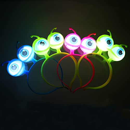 POPETPOP 4 Stück Leuchtendes Augenstirnband Schatzkistenfüller Alien-stirnband Zartes Stirnband Augäpfel Kopfbedeckung -cosplay-kopfschmuck Haarband Kind Benutzerbild Bilden Plastik von POPETPOP