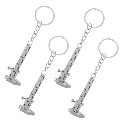 POPETPOP 4 Stück Messschieber Schlüsselanhänger Mini-messschieber-schlüsselanhänger Taschenlehre Schlüsselbund-werkzeuge Mini-bremssattel Rostfreier Stahl Silver POPETPOP 4 Stück Messschieber Schlüsselanhänger Mini-messschieber-schlüsselanhänger Taschenlehre Schlüsselbund-werkzeuge Mini-bremssattel Rostfreier Stahl Silver von POPETPOP