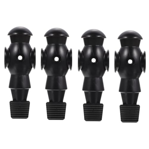 POPETPOP 4 Stück Pokerspieler Fußball Kickertisch Männer Ersatz Kicker Zubehör Kicker Männer Spieler Kickertisch Zubehör Teile Kickerfigur Foosballpuppen Kickermann Ersatz Harz Schwarz von POPETPOP