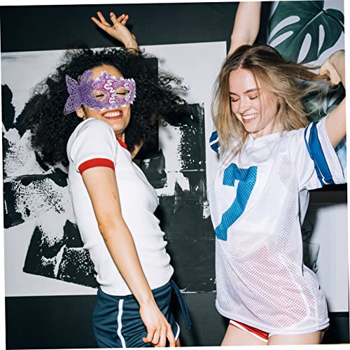 POPETPOP 4 Stück Teiliges Damen Masquerade Ball Masken mit Schmetterlingsdesign Halbe Gesichtsmasken mit Verstellbarem Band Geeignet für Kostümpartys Karneval Halloween und POPETPOP 4 Stück Teiliges Damen Masquerade Ball Masken mit Schmetterlingsdesign Halbe Gesichtsmasken mit Verstellbarem Band Geeignet für Kostümpartys Karneval Halloween und von POPETPOP