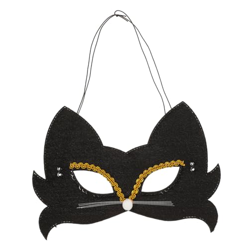 POPETPOP 4 Stück Teiliges Katzenmasken aus Schwarzem Samt für Erwachsene Bequeme Langlebige Tierkostüm Masken für Karneval Maskerade Halloween und Cosplay Partys POPETPOP 4 Stück Teiliges Katzenmasken aus Schwarzem Samt für Erwachsene Bequeme Langlebige Tierkostüm Masken für Karneval Maskerade Halloween und Cosplay Partys von POPETPOP