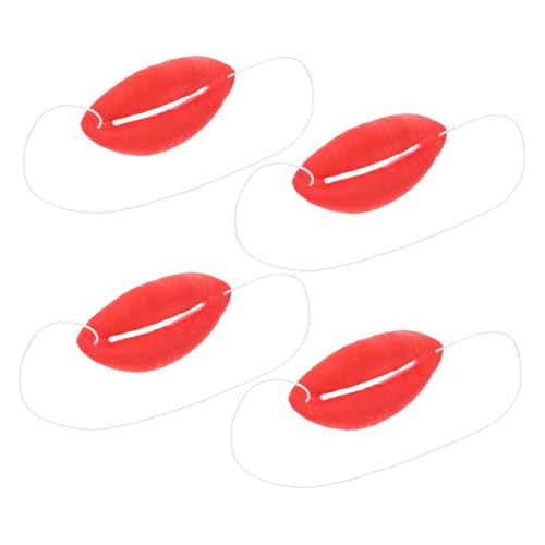 POPETPOP 4 Stück Teiliges Lustiges Wurst Mund Foto Requisiten Rote Lippen Party Jokes Maske Hautfreundlich Auffälliges Cosplay für Karneval und Maskerade Feiern POPETPOP 4 Stück Teiliges Lustiges Wurst Mund Foto Requisiten Rote Lippen Party Jokes Maske Hautfreundlich Auffälliges Cosplay für Karneval und Maskerade Feiern von POPETPOP