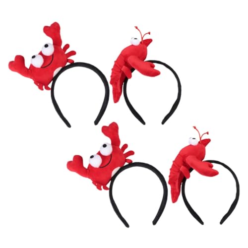 POPETPOP 4 Stück Teiliges Niedliches Tier Haarreifen mit Weichem Langlebig Krebs und Hummer Design Vielseitig Einsetzbar für Kostümparty Halloween Cosplay und Festliche Anlässe POPETPOP 4 Stück Teiliges Niedliches Tier Haarreifen mit Weichem Langlebig Krebs und Hummer Design Vielseitig Einsetzbar für Kostümparty Halloween Cosplay und Festliche Anlässe von POPETPOP