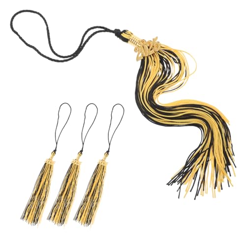 POPETPOP 4 Stück Teiliges Set Graduation Hat Quasten für Doktor und Masterhüte Abschlusskappen Anhänger Langlebig Sicher Befestigt Elegant für Abschlussfeier und DIY Dekoration POPETPOP 4 Stück Teiliges Set Graduation Hat Quasten für Doktor und Masterhüte Abschlusskappen Anhänger Langlebig Sicher Befestigt Elegant für Abschlussfeier und DIY Dekoration von POPETPOP
