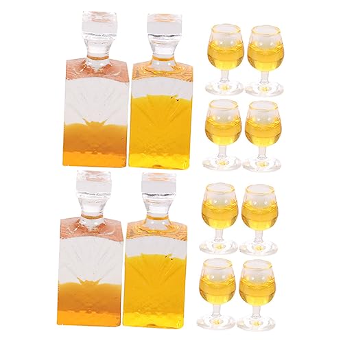 POPETPOP 4Sätze Weinflaschen Mini Glasflaschen für Puppenhaus Dekoration Harzmodelle für Kreatives und DIY Miniaturen für Zubehör POPETPOP 4Sätze Weinflaschen Mini Glasflaschen für Puppenhaus Dekoration Harzmodelle für Kreatives und DIY Miniaturen für Zubehör von POPETPOP