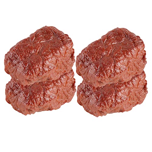 POPETPOP 4Stücke Lebensechte Künstliche Rindfleisch Blöcke Hochwertiges Modell Dekoration für Fotografie und Korrosionsbeständig POPETPOP 4Stücke Lebensechte Künstliche Rindfleisch Blöcke Hochwertiges Modell Dekoration für Fotografie und Korrosionsbeständig von POPETPOP