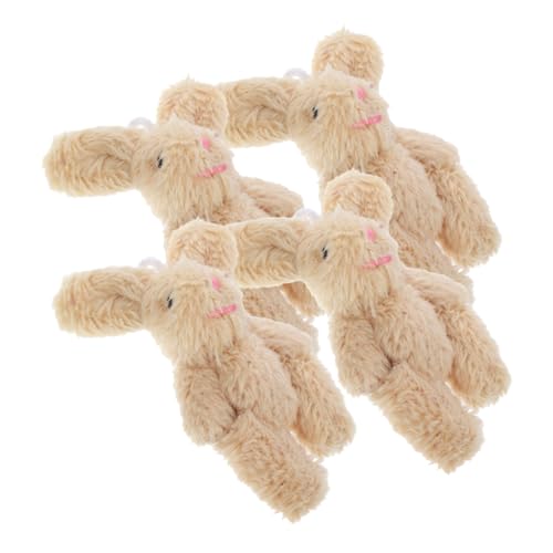 POPETPOP 4Stücke Mini Plüschhasen Dekorationen für Puppenhäuser Süße Tierornamente aus Weichem Material für Kinderzimmer und Kreative Spielwelten POPETPOP 4Stücke Mini Plüschhasen Dekorationen für Puppenhäuser Süße Tierornamente aus Weichem Material für Kinderzimmer und Kreative Spielwelten von POPETPOP