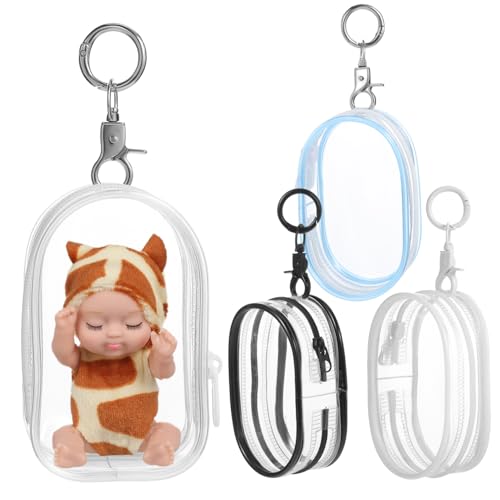 POPETPOP 4Stücke Puppen Display Beutel Durchsichtige Reißverschluss Taschen für Kleine Figuren Vielseitige Aufbewahrungstaschen für Puppenkleidung Bunten Farben und Robustem POPETPOP 4Stücke Puppen Display Beutel Durchsichtige Reißverschluss Taschen für Kleine Figuren Vielseitige Aufbewahrungstaschen für Puppenkleidung Bunten Farben und Robustem von POPETPOP
