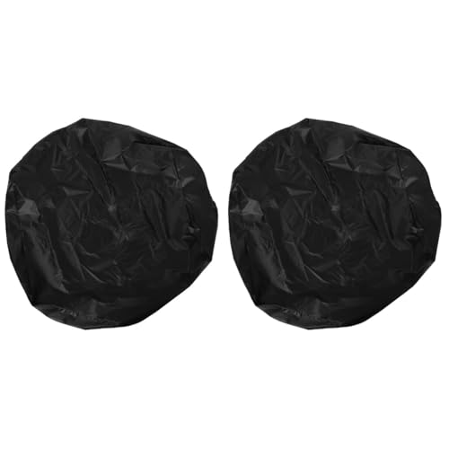 POPETPOP 5 Sätze Bunkerabdeckung Sandkastenplane Sandkastenabdeckung Gestell Wasser Solar- Spule Im Freien Deckel Grillen Schwimmbad Grube Zubehör Netz Black Polyester (Polyester) von POPETPOP