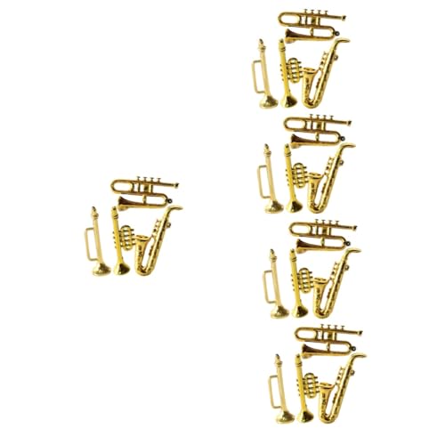 POPETPOP 5 Sätze Mini-Saxophon Winzig Miniatur Mini-trompete Puppenhaus Dekorationen Realistisches Miniinstrument Entzückendes Mini-Instrument Golden Plastik 4 Stücke * 5 POPETPOP 5 Sätze Mini-Saxophon Winzig Miniatur Mini-trompete Puppenhaus Dekorationen Realistisches Miniinstrument Entzückendes Mini-Instrument Golden Plastik 4 Stücke * 5 von POPETPOP