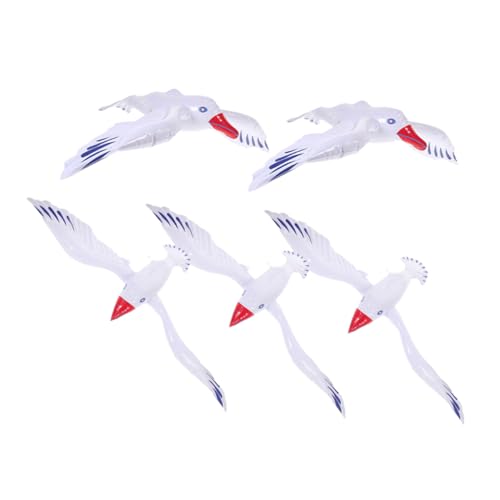 POPETPOP 5 Stück Aufblasbare Möwenwasserballon Schwimmt Schwebend Dekorationen Luftballons Möwe Simulieren Strand Für Schwimmbäder Aufblasbares Weiß Pvc von POPETPOP
