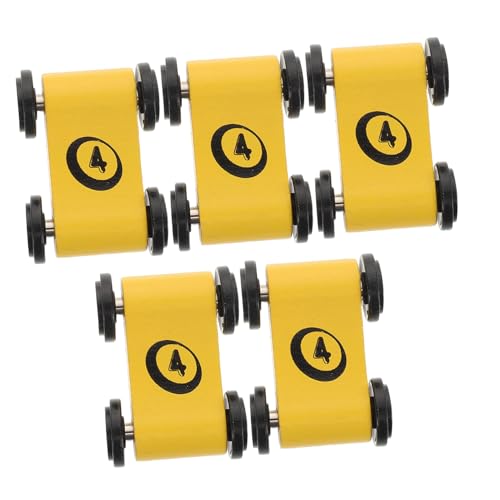 POPETPOP 5 Stück Hölzerne Rückenlastwagenspielzeug Rennwagen Aus Holz Spielzeugauto Kinderspielzeug Kleine Autos Farbiger Kleinwagen Mini-Auto- Holzautobahn Yellow von POPETPOP