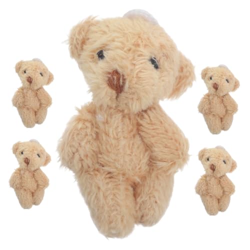 POPETPOP 5 Stück Miniatur-kuscheltiere Tierschlüsselketten Minibären Masse Schlüsselanhänger Bär Ausgestopfte Tiere Partygeschenke Tragen Mini-kuscheltiere Masse Stofftier Bär Khaki Plüsch POPETPOP 5 Stück Miniatur-kuscheltiere Tierschlüsselketten Minibären Masse Schlüsselanhänger Bär Ausgestopfte Tiere Partygeschenke Tragen Mini-kuscheltiere Masse Stofftier Bär Khaki Plüsch von POPETPOP