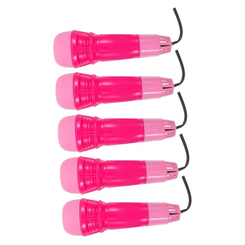 POPETPOP 5 Stück Teiliges Echo Mikrofon Buntes Mikrofon mit Echoeffekt Pädagogisches Gesangsspielzeug für Mädchen Geburtstagsfeier Party und Musikförderung Zufällige Farbe Zufällige Farbe von POPETPOP