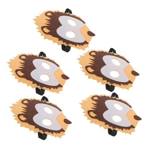 POPETPOP 5 Stück Teiliges Niedliche Tiermasken aus Wiederverwendbarem Vliesstoff für Bunte Cartoon Masken für Kostümpartys Kindergartenaufführungen Halloween und Fasching POPETPOP 5 Stück Teiliges Niedliche Tiermasken aus Wiederverwendbarem Vliesstoff für Bunte Cartoon Masken für Kostümpartys Kindergartenaufführungen Halloween und Fasching von POPETPOP