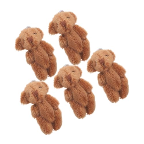 POPETPOP 5 Stück ausgestopfte Tiere Schlüsselanhänger Bär Minibären aus Plüsch Bär Plüsch Mini Stofftiere Taschenbär Bär Schlüsselanhänger Plüsch kleine Bären Mini-Stoffbären Kaffee POPETPOP 5 Stück ausgestopfte Tiere Schlüsselanhänger Bär Minibären aus Plüsch Bär Plüsch Mini Stofftiere Taschenbär Bär Schlüsselanhänger Plüsch kleine Bären Mini-Stoffbären Kaffee von POPETPOP