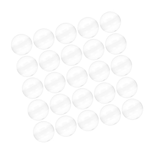 POPETPOP 50 Stück Gacha-Schale Leere Klare Runde Kapseln Runde Natürliche Muscheln Leere Kapseln Bulk Spielzeugautomat Kapseln Befüllbare Kapselbällchen Packball Plastik Transparent von POPETPOP