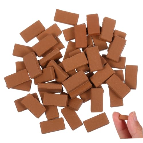 POPETPOP 50 Stück Robustes Baumaterial für DIY Architektur Mini Garten Landschaftsbau Puppenhaus Dekoration von POPETPOP