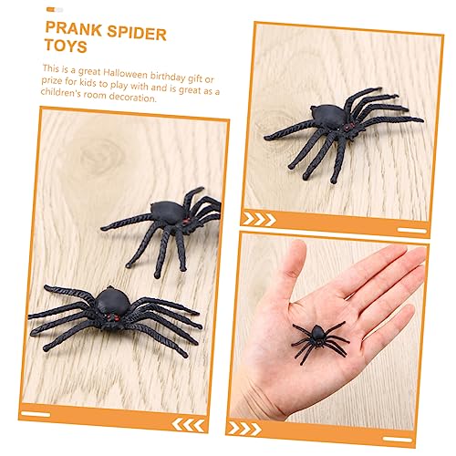 POPETPOP 50 Stück Teiliges Kunststoff Spinnen Deko Halloween Party Zubehör Realistische Schwarze Plastikspinnen Leichte PVC Spinnenfiguren für Gruselige Festdeko und Kinderspielzeug POPETPOP 50 Stück Teiliges Kunststoff Spinnen Deko Halloween Party Zubehör Realistische Schwarze Plastikspinnen Leichte PVC Spinnenfiguren für Gruselige Festdeko und Kinderspielzeug von POPETPOP