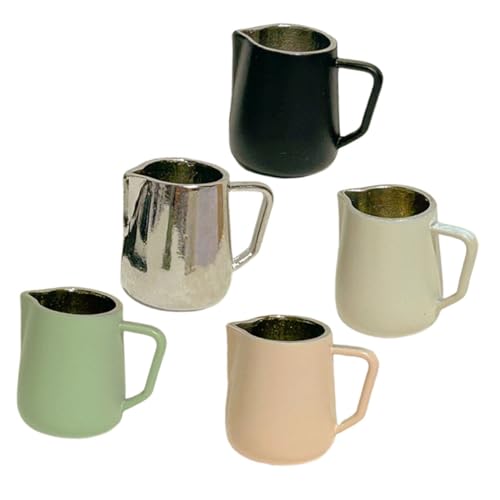 POPETPOP 5Stücke Milchkrug Teilig für Puppenhaus Kleine Dampferkrüge und Naturfarbe für Miniaturszenen und Dekorationen POPETPOP 5Stücke Milchkrug Teilig für Puppenhaus Kleine Dampferkrüge und Naturfarbe für Miniaturszenen und Dekorationen von POPETPOP