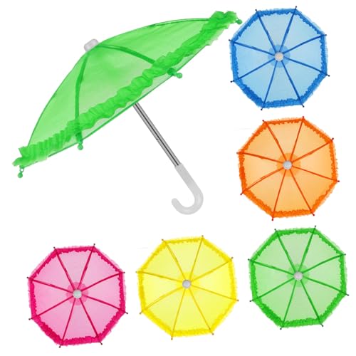 POPETPOP 5Stücke Mini Regenschirm für Teiliges Puppenzubehör Regenschirme zur Dekoration von Mini Häusern Kreative Spielzeuge für Kinderzimmer und Puppen Accessoires POPETPOP 5Stücke Mini Regenschirm für Teiliges Puppenzubehör Regenschirme zur Dekoration von Mini Häusern Kreative Spielzeuge für Kinderzimmer und Puppen Accessoires von POPETPOP